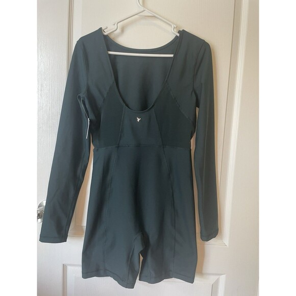 NWT Old Navy Power soft Bodysuit Open Back Long Sleeve Size M Tall - Picture 2 of 11